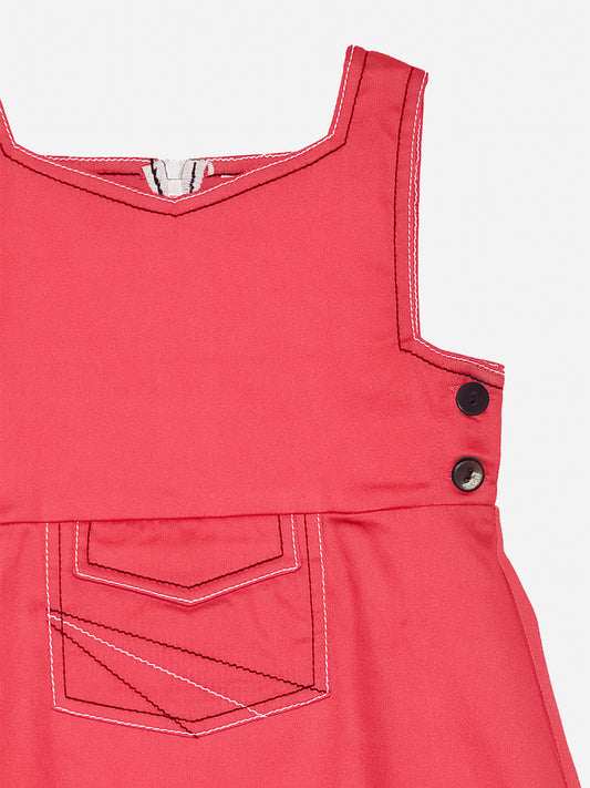 Girls Cotton Dungaree