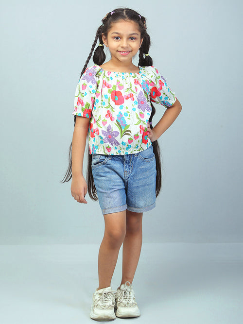 Girls Floral Top