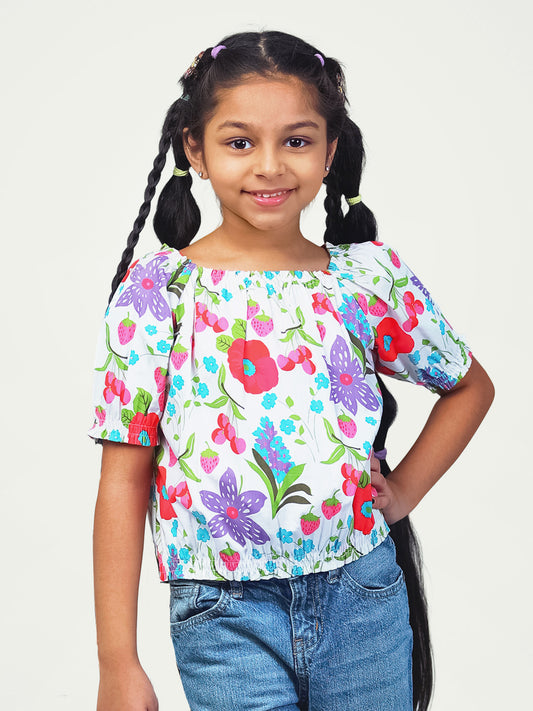 Girls Floral Top
