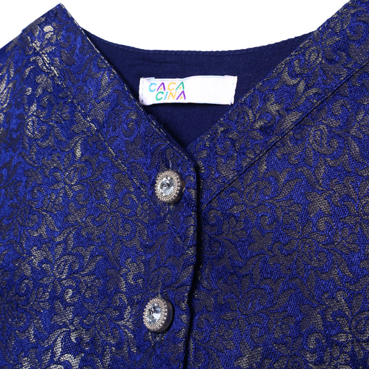 Girls Brocade Top Party Dress