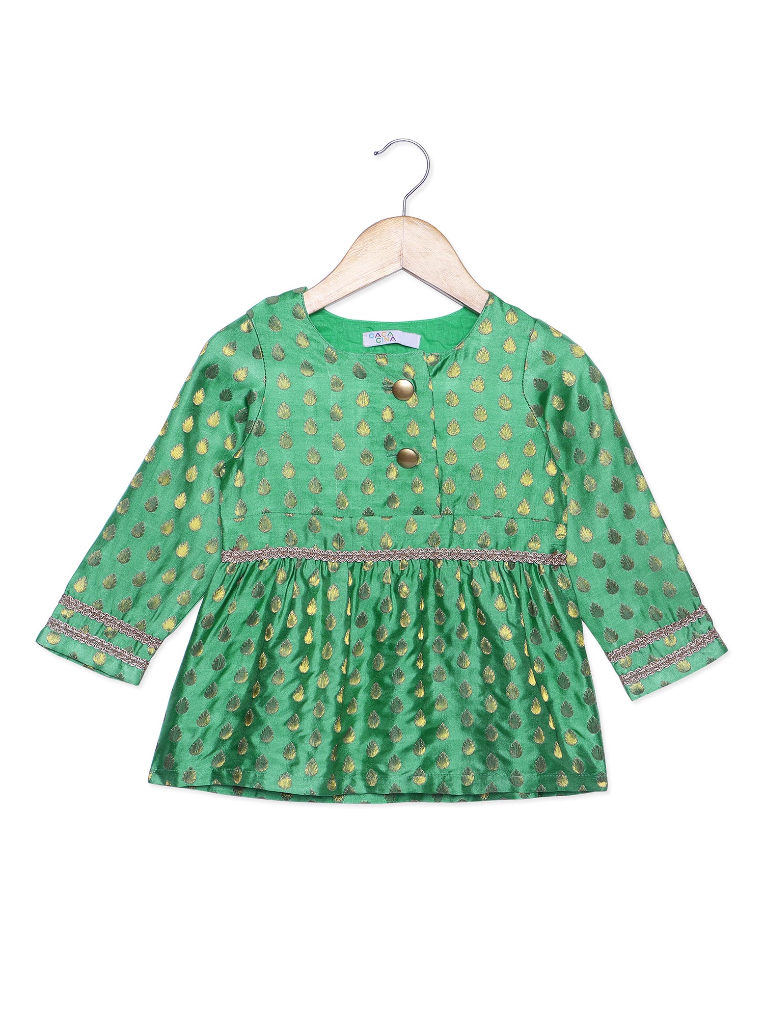 Girls Brocade Top Party Dress