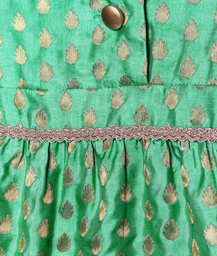 Girls Brocade Top Party Dress