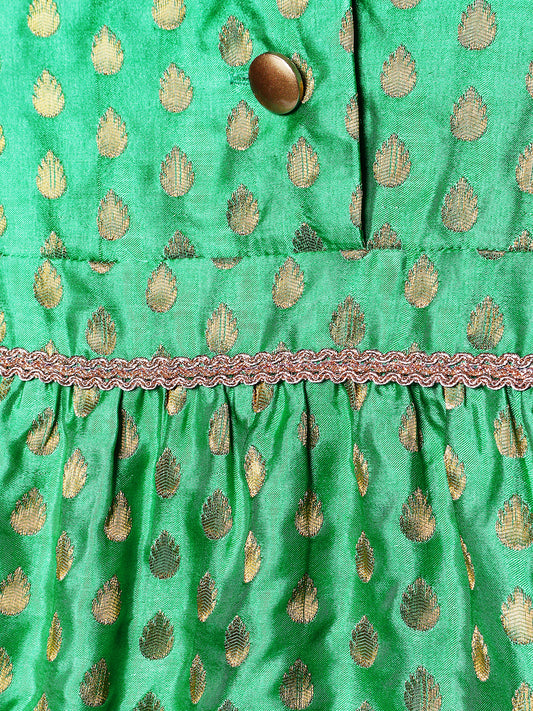 Girls Brocade Top Party Dress