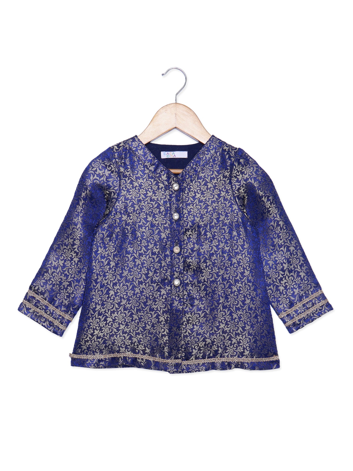 Girls Brocade Top Party Dress