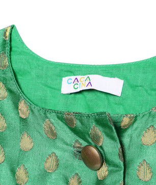 Girls Brocade Top Party Dress