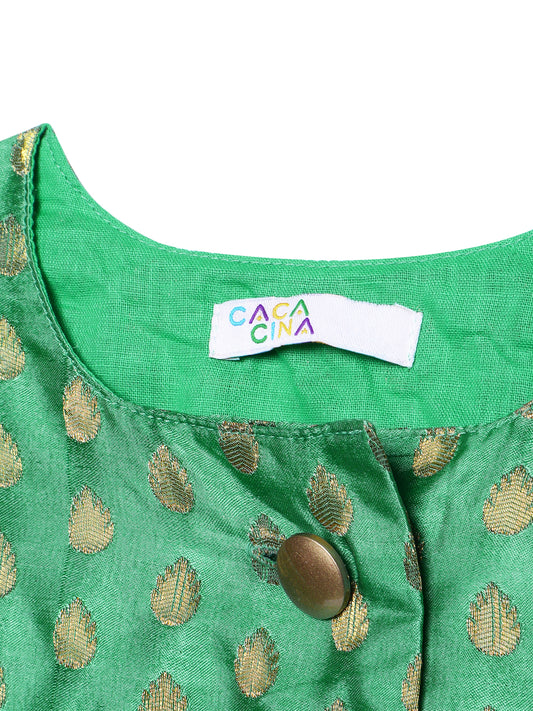 Girls Brocade Top Party Dress