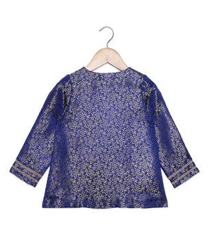 Girls Brocade Top Party Dress