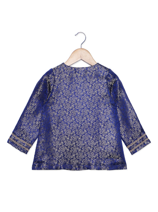 Girls Brocade Top Party Dress
