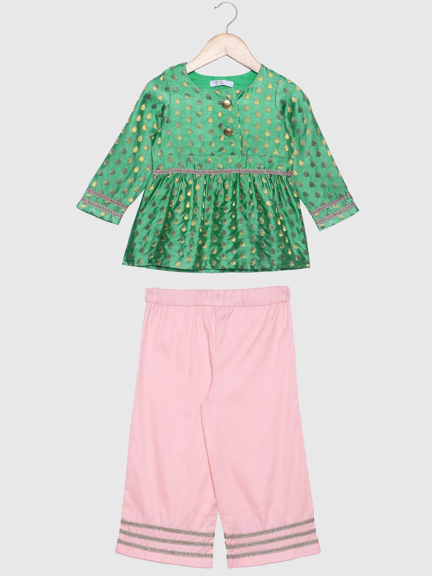 Girls Brocade Top Party Dress