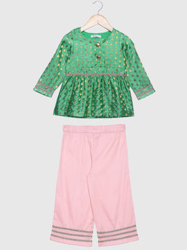 Girls Brocade Top Party Dress
