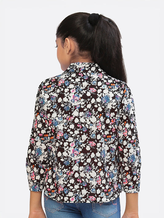 Girls Shirt Style Cotton Top