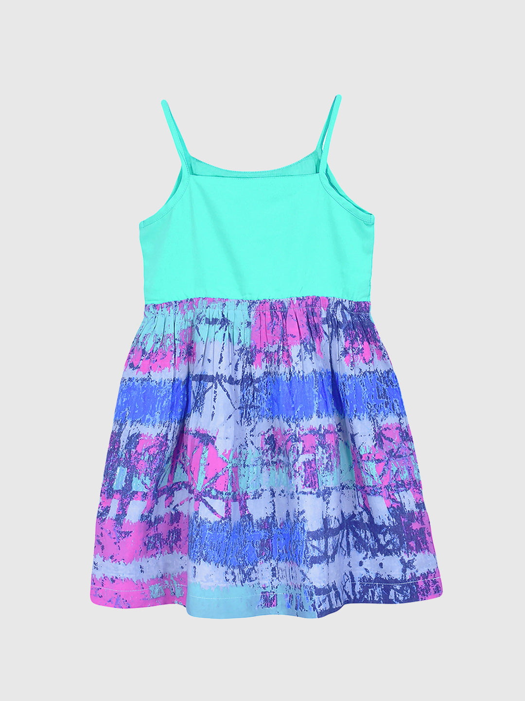 Girls Ruffle Neck Dress