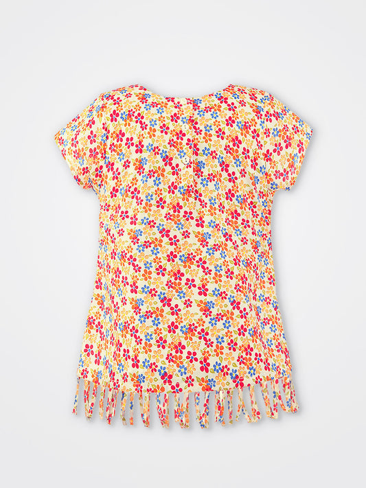 Girls Short Sleeves Cotton Top