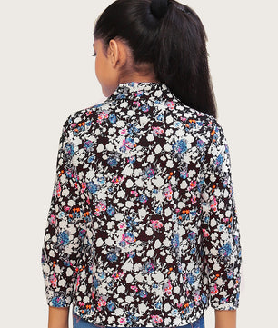 Girls Shirt Style Cotton Top