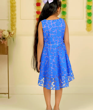 Girls Blue Party Dress