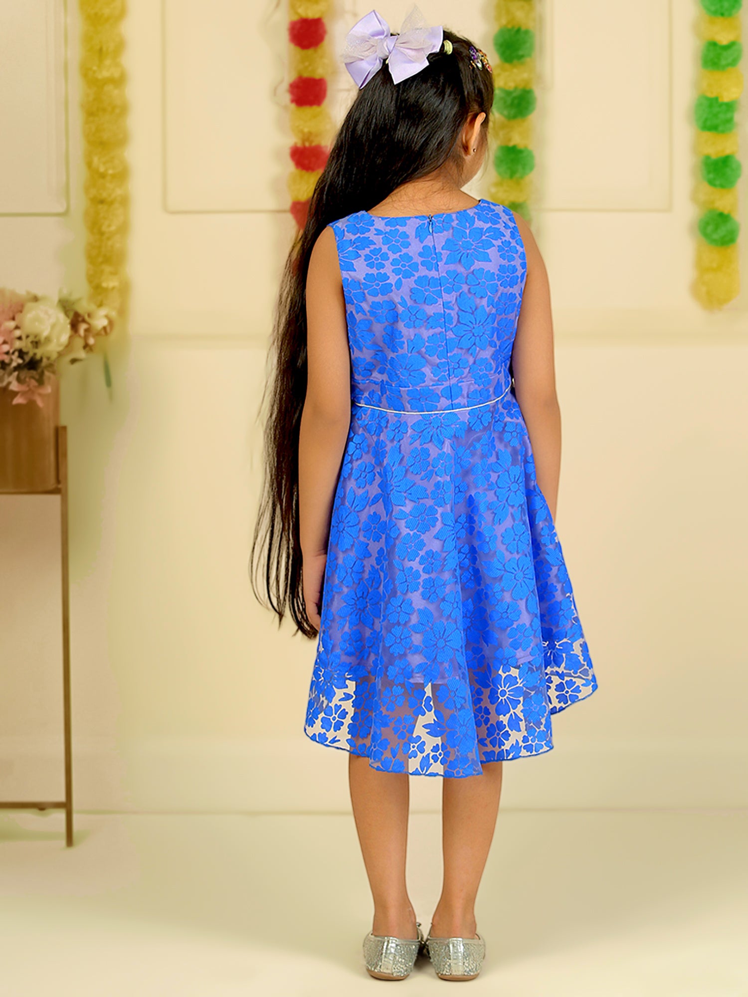 Girls Blue Party Dress