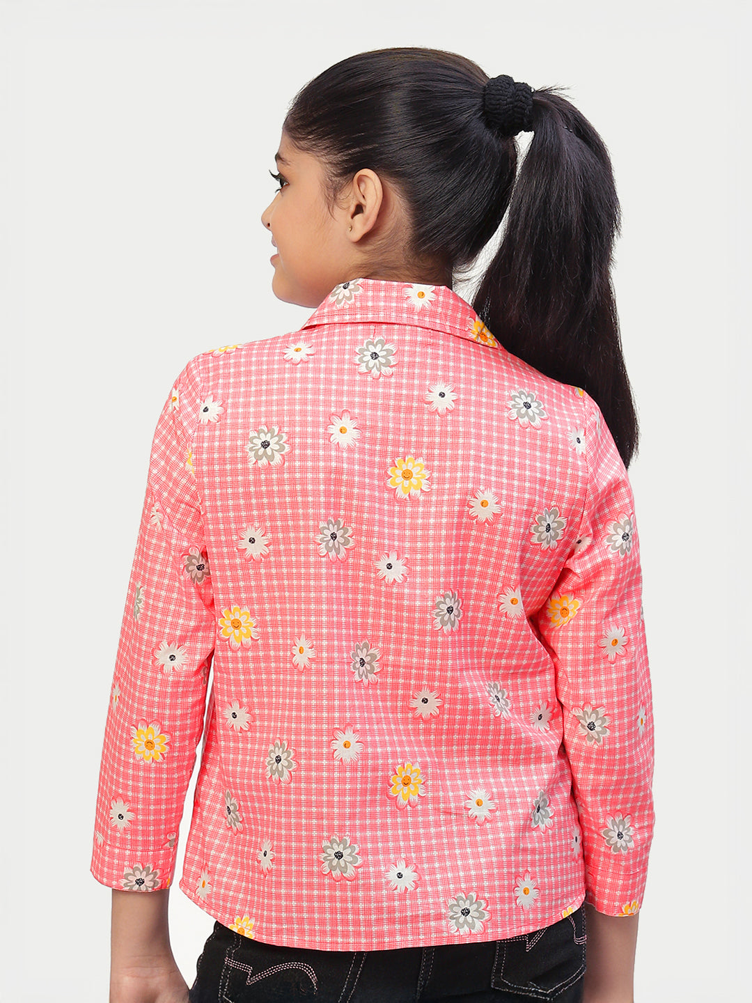 Girls Shirt Style Cotton Top