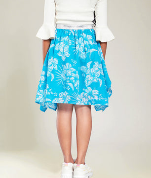 Girls Turquoise Green Skirt