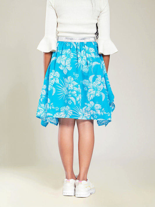 Girls Turquoise Green Skirt