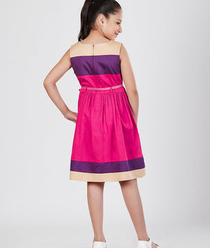 Girls Color Block Dress