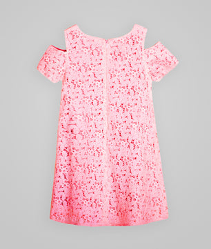 Girls Floral Lace Dress