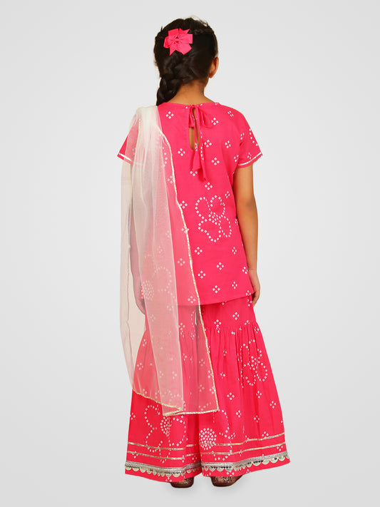 Girls Cotton Top and Sharara Set