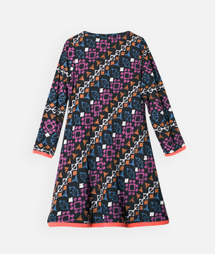 Girls Long Sleeve Knitted Cotton Dress