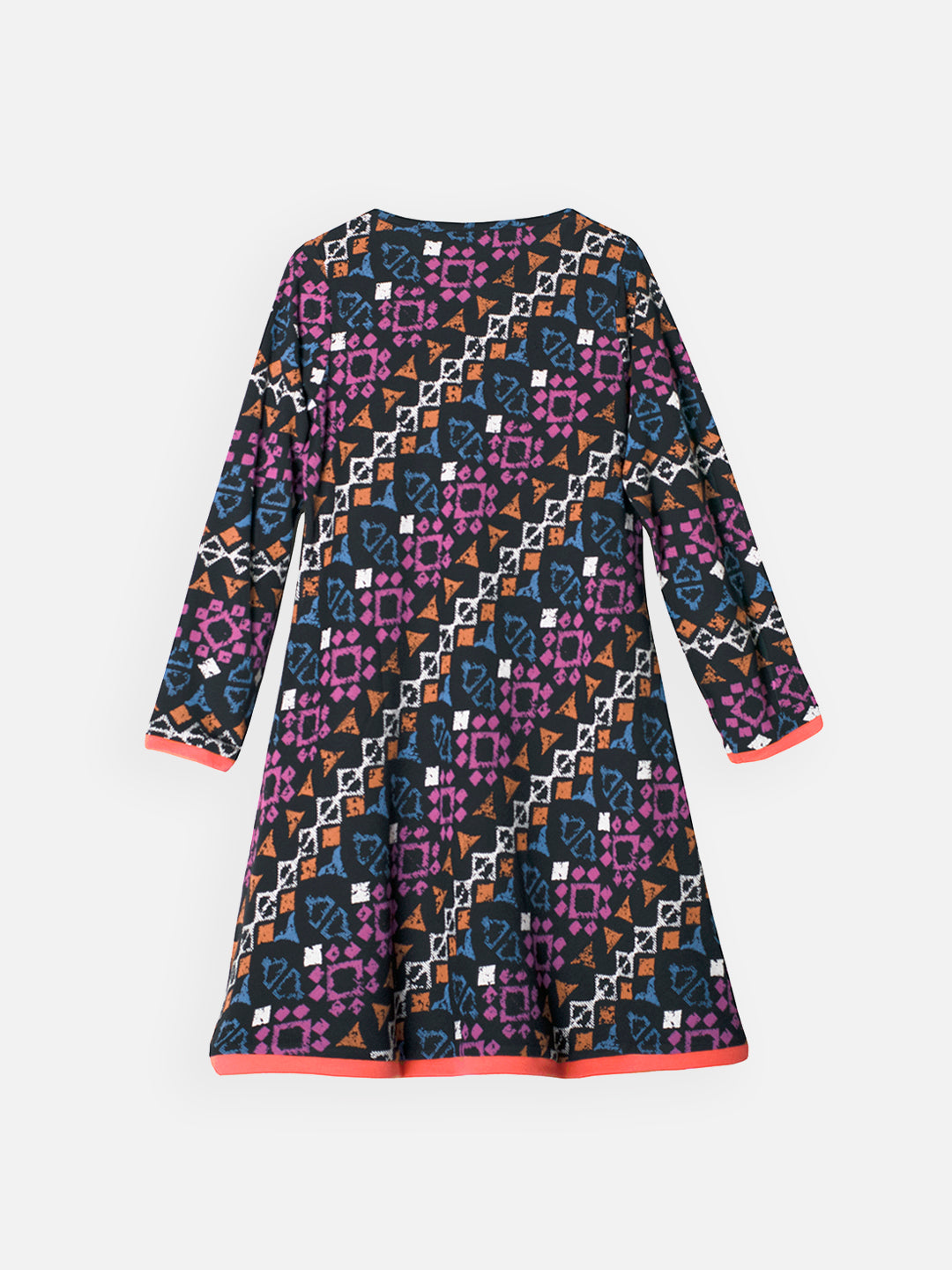 Girls Long Sleeve Knitted Cotton Dress