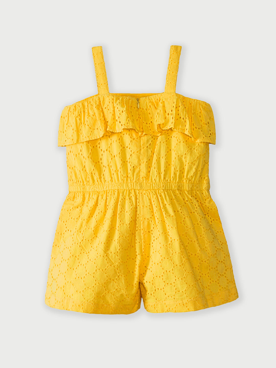 Girls Cutwork Cotton Romper