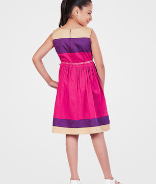 Girls Color Block Dress