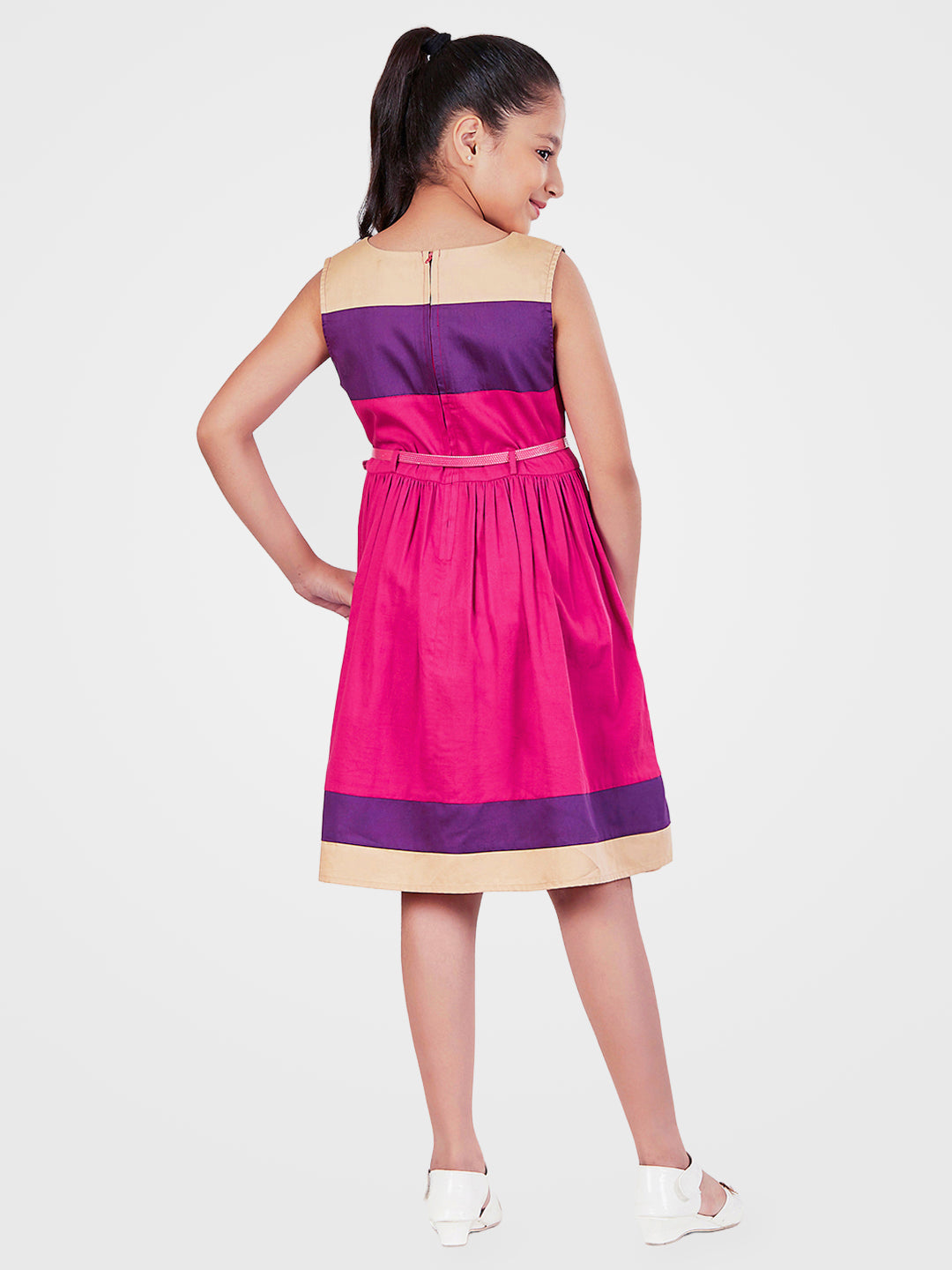Girls Color Block Dress