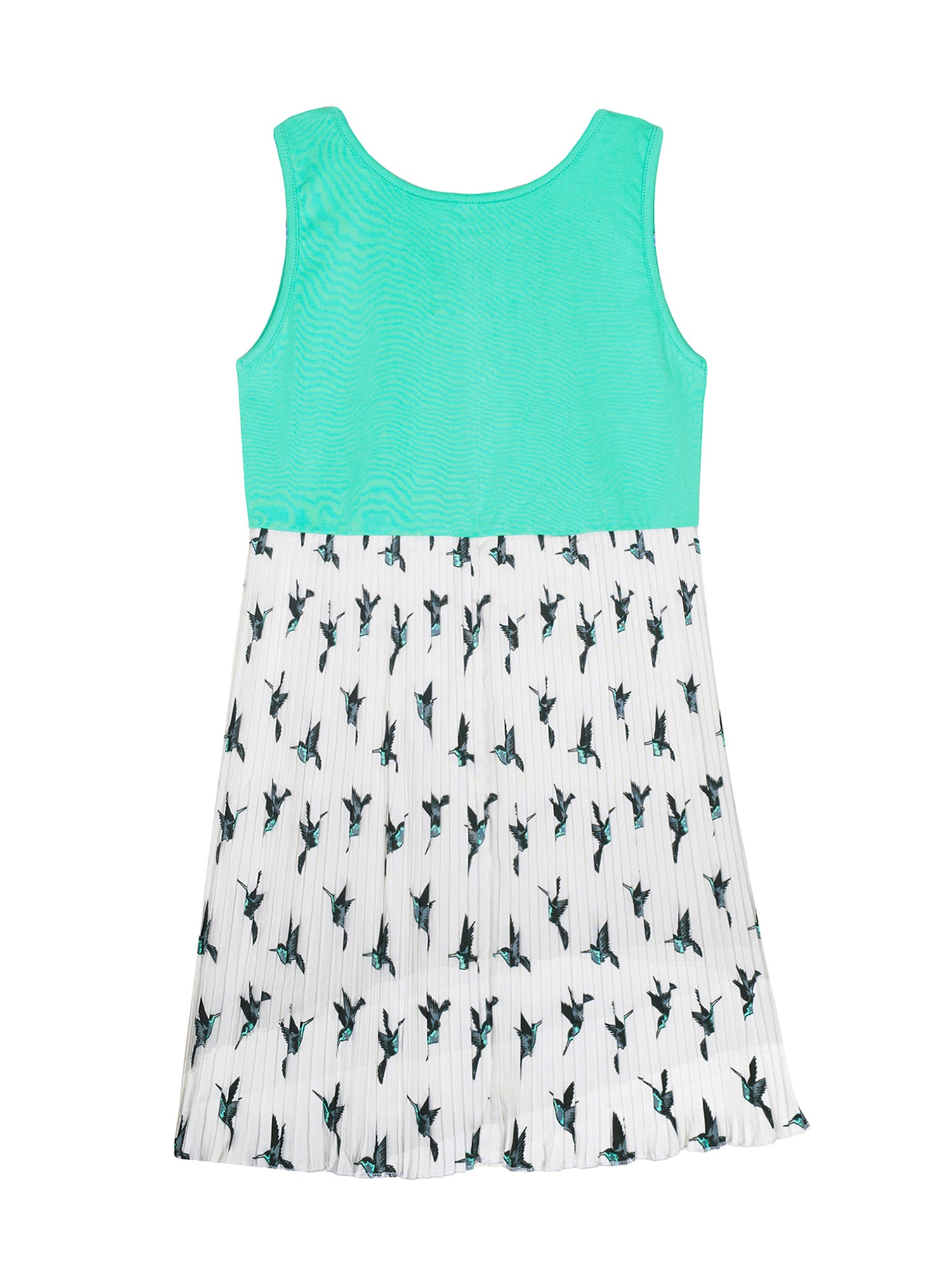 Girls Pleated Skirt Tank Dress