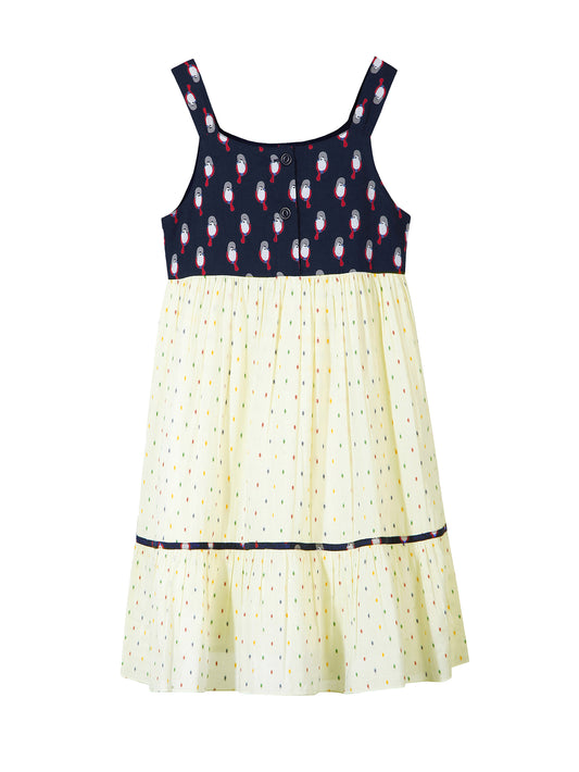 Girls Swiss Dots Cotton Dress