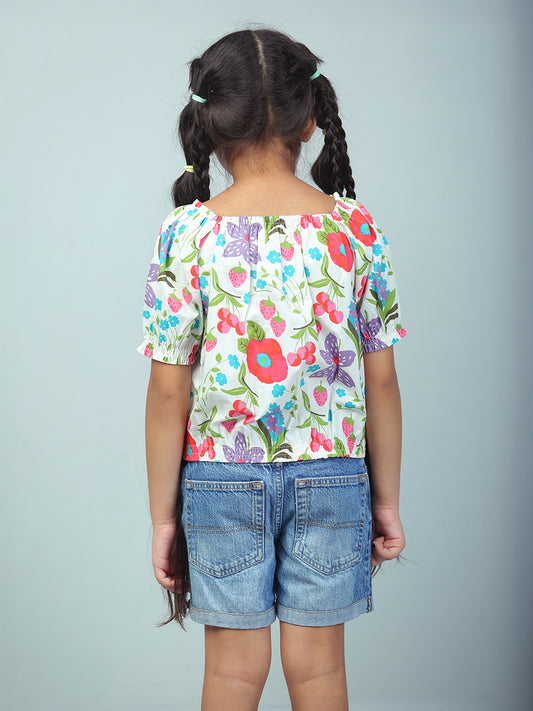 Girls Floral Top