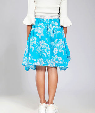 Girls Turquoise Green Skirt