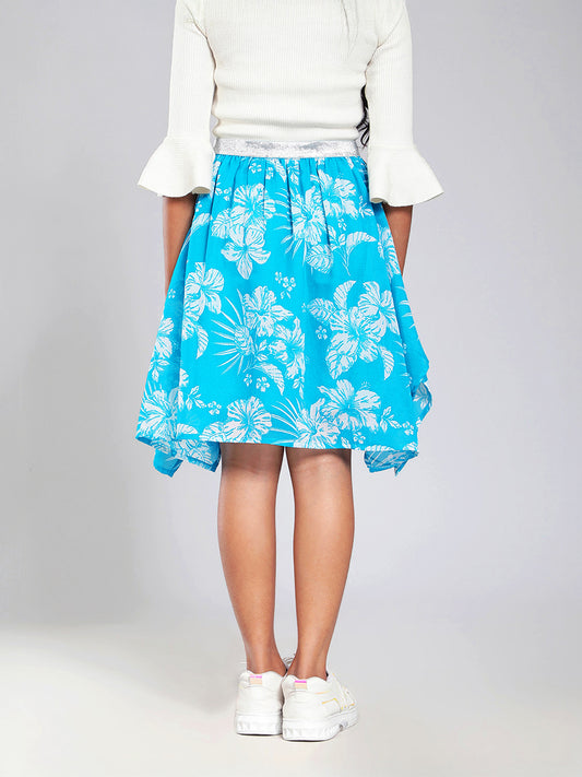 Girls Turquoise Green Skirt