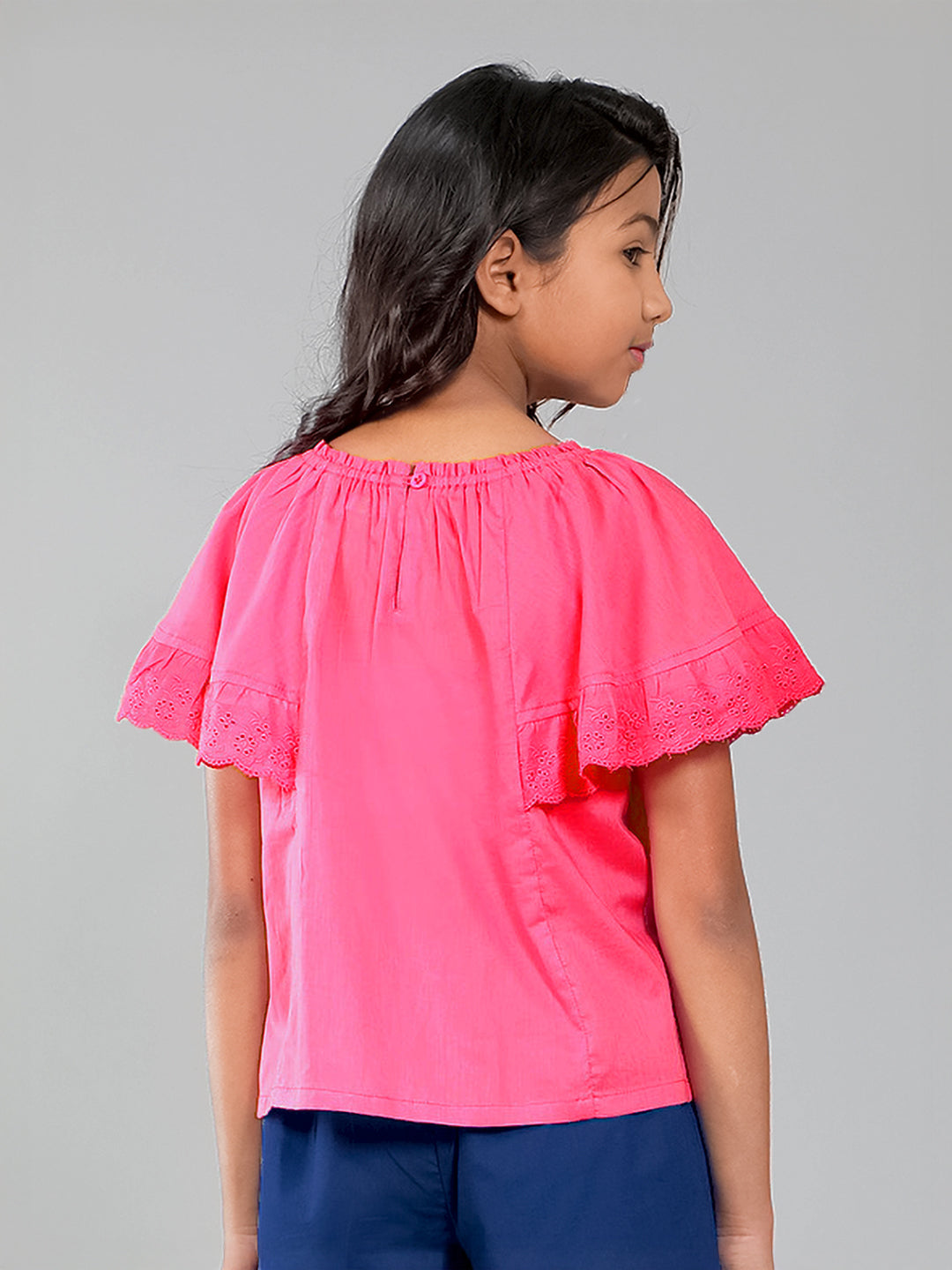 Girls Pink Cotton Top