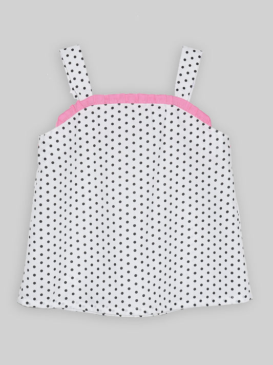 Girls Frill Cotton Top