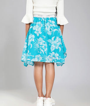 Girls Turquoise Green Skirt