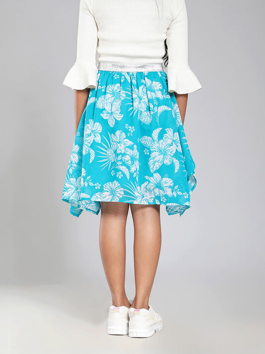 Girls Turquoise Green Skirt