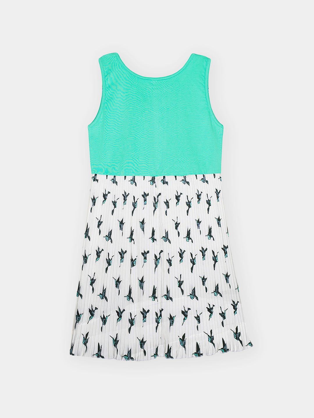 Girls Pleated Skirt Tank Dress