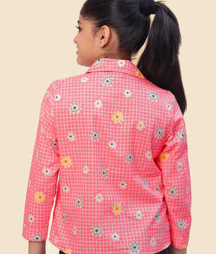 Girls Shirt Style Cotton Top