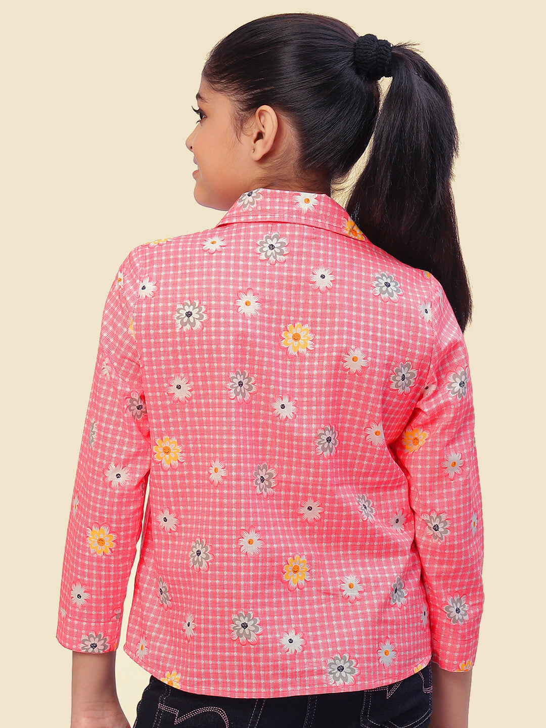Girls Shirt Style Cotton Top