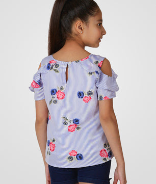 Girls Cold Shoulder Top