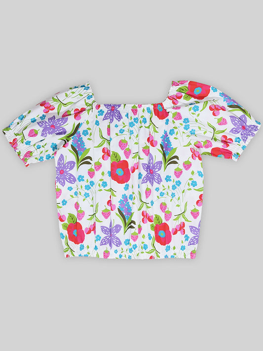 Girls Floral Top