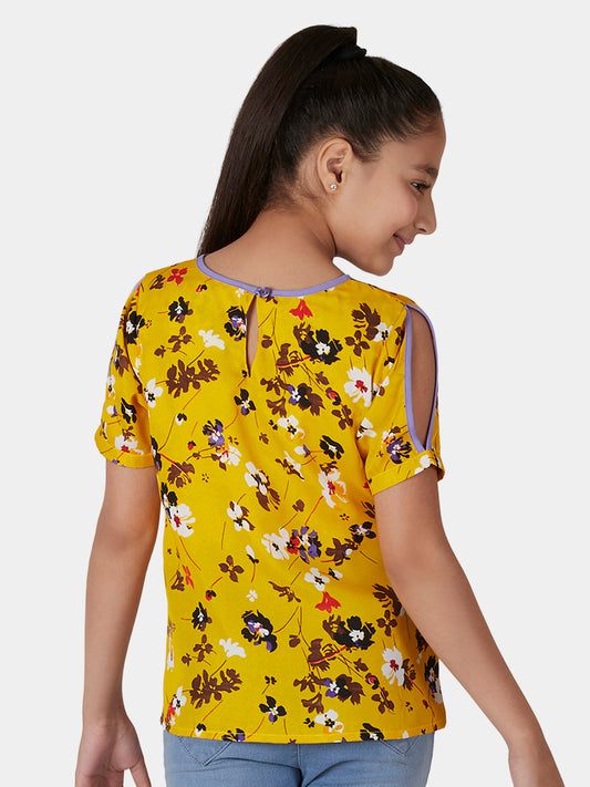 Girls Slit Sleeve Top