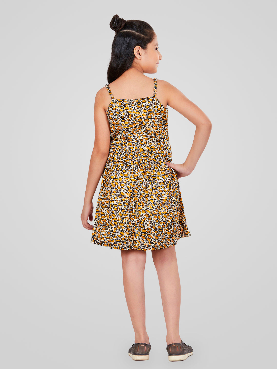 Girls Tiger Print Dress