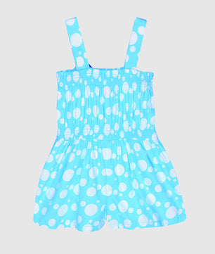 Toddler Girls Polka Dots Cotton Romper