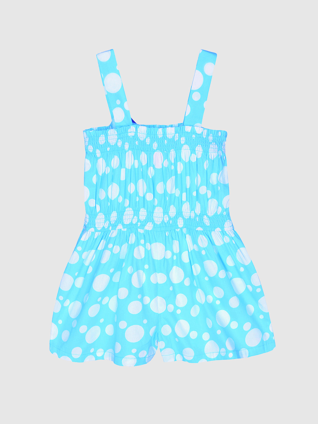 Toddler Girls Polka Dots Cotton Romper