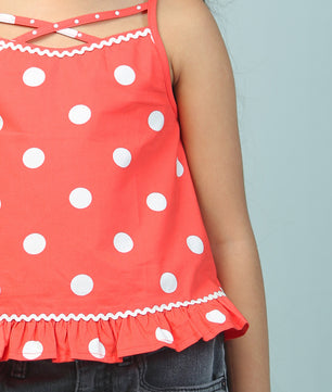 Girls Polka Dots Top
